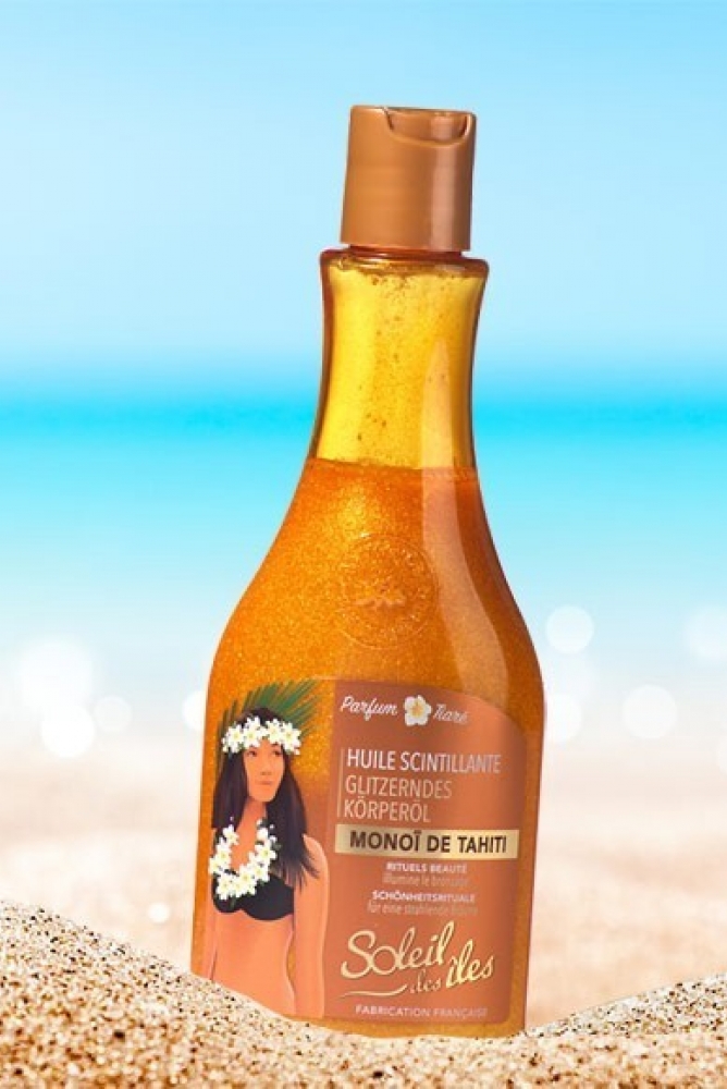 Soleil des iles huile scintillante